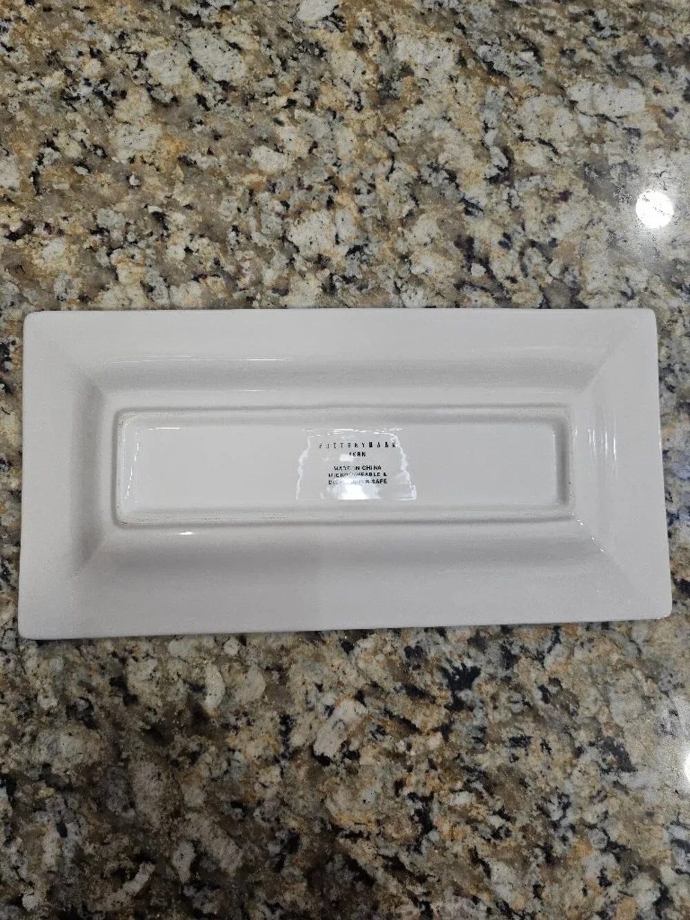 Pottery Barn FERN Botanical Long Rectangular Appetizer Serving Platter 14